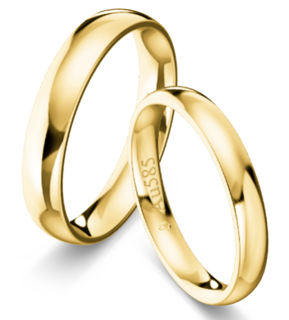 Trauringe Gelbgold KT08R