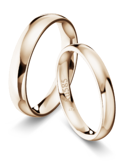 Trauringe Gold Sunrise 585 poliert KT17R