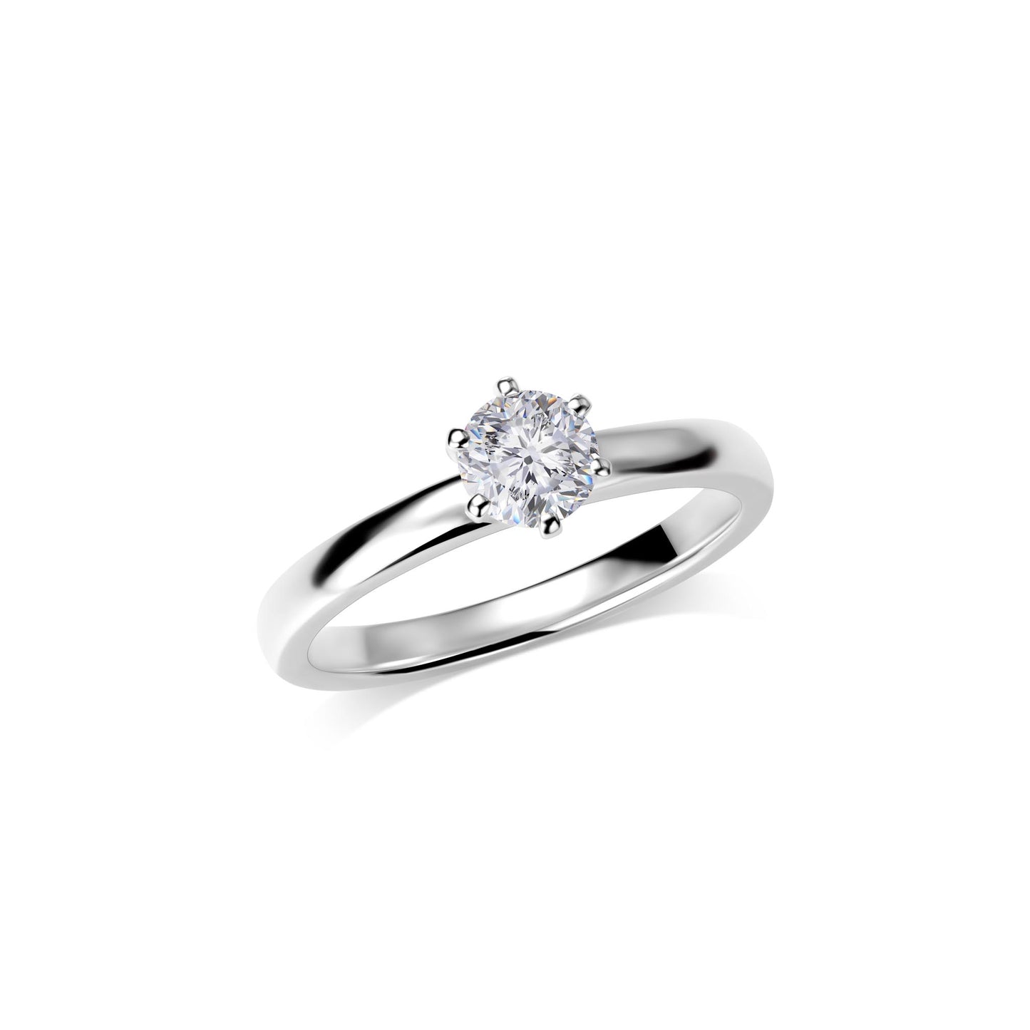 Verlobungsring Gold Platin 0,25ct KT11