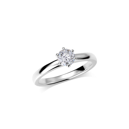 Verlobungsring Gold Platin 0,25ct KT11