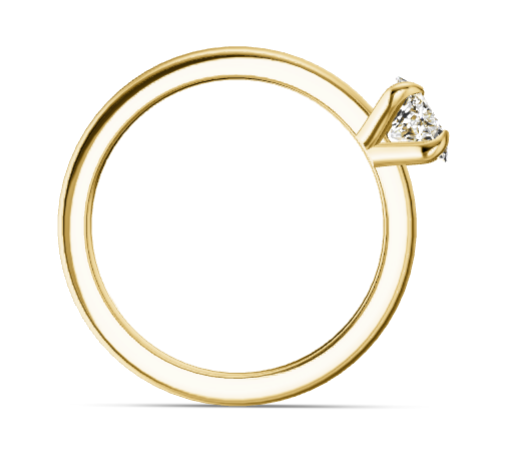 Verlobungsring Gold 585 Platin 950 Oval 1ct Labgrown KTX01