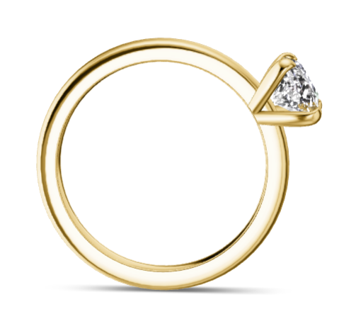 Verlobungsring Gold 585 Platin 950 Emerald 1ct Labgrown KTX07