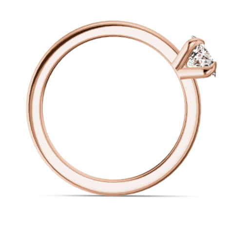 Verlobungsring Gold 585 Platin 950 Oval 1ct Labgrown KTX01