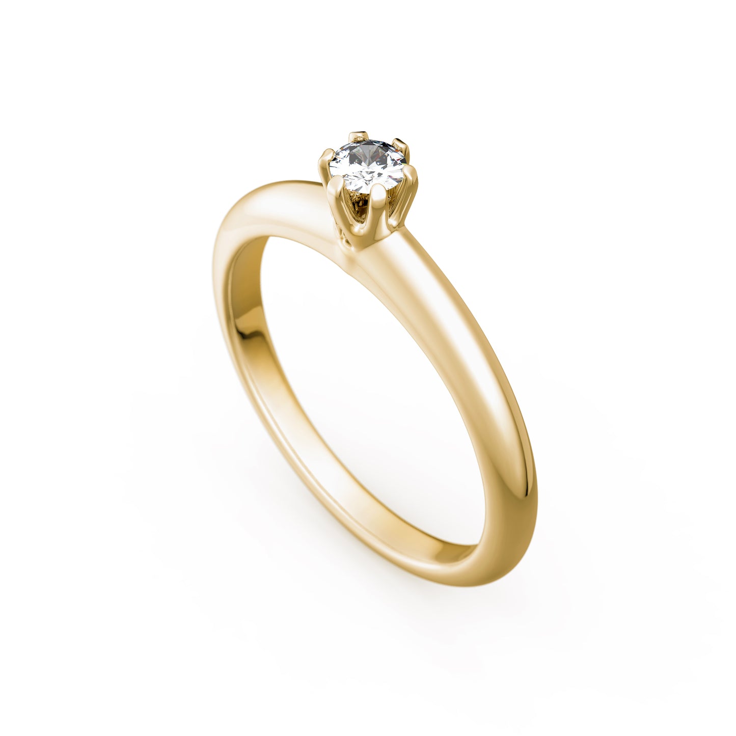 Verlobungsring Gold Platin 0,25ct KT03