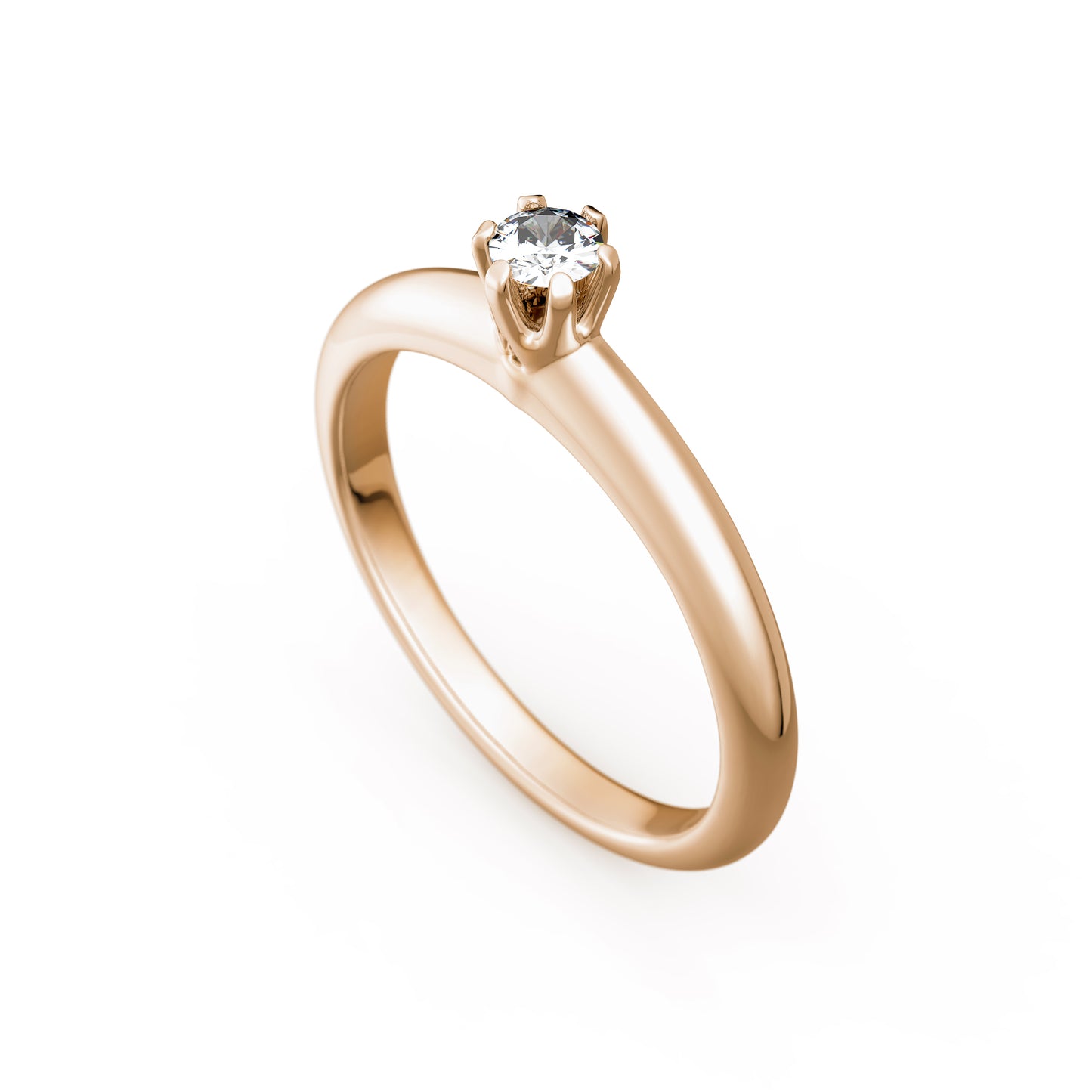 Verlobungsring Gold Platin 0,25ct KT03