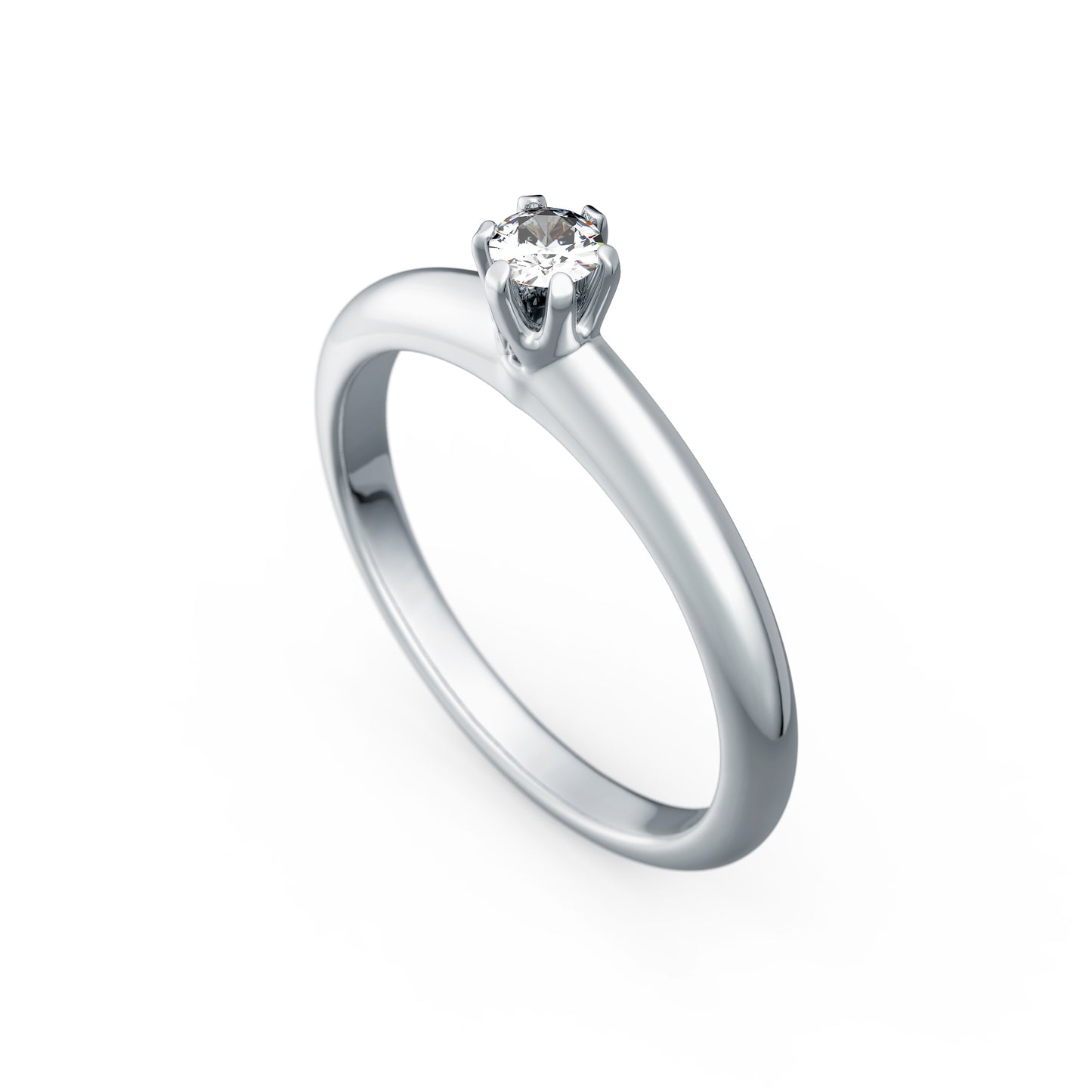 Verlobungsring Gold Platin 0,25ct KT03