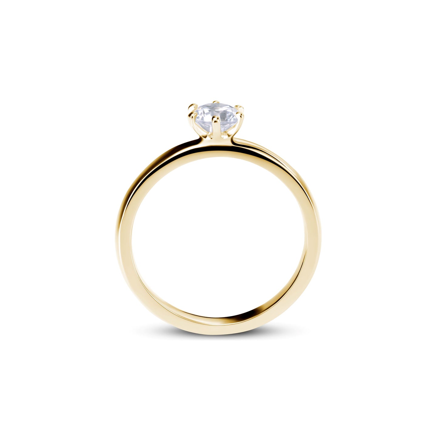 Verlobungsring Gold Platin 0,25ct KT11