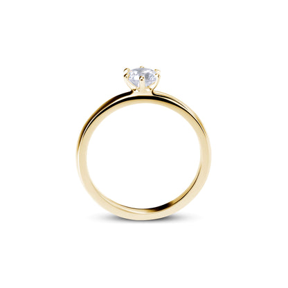 Verlobungsring Gold Platin 0,25ct KT11