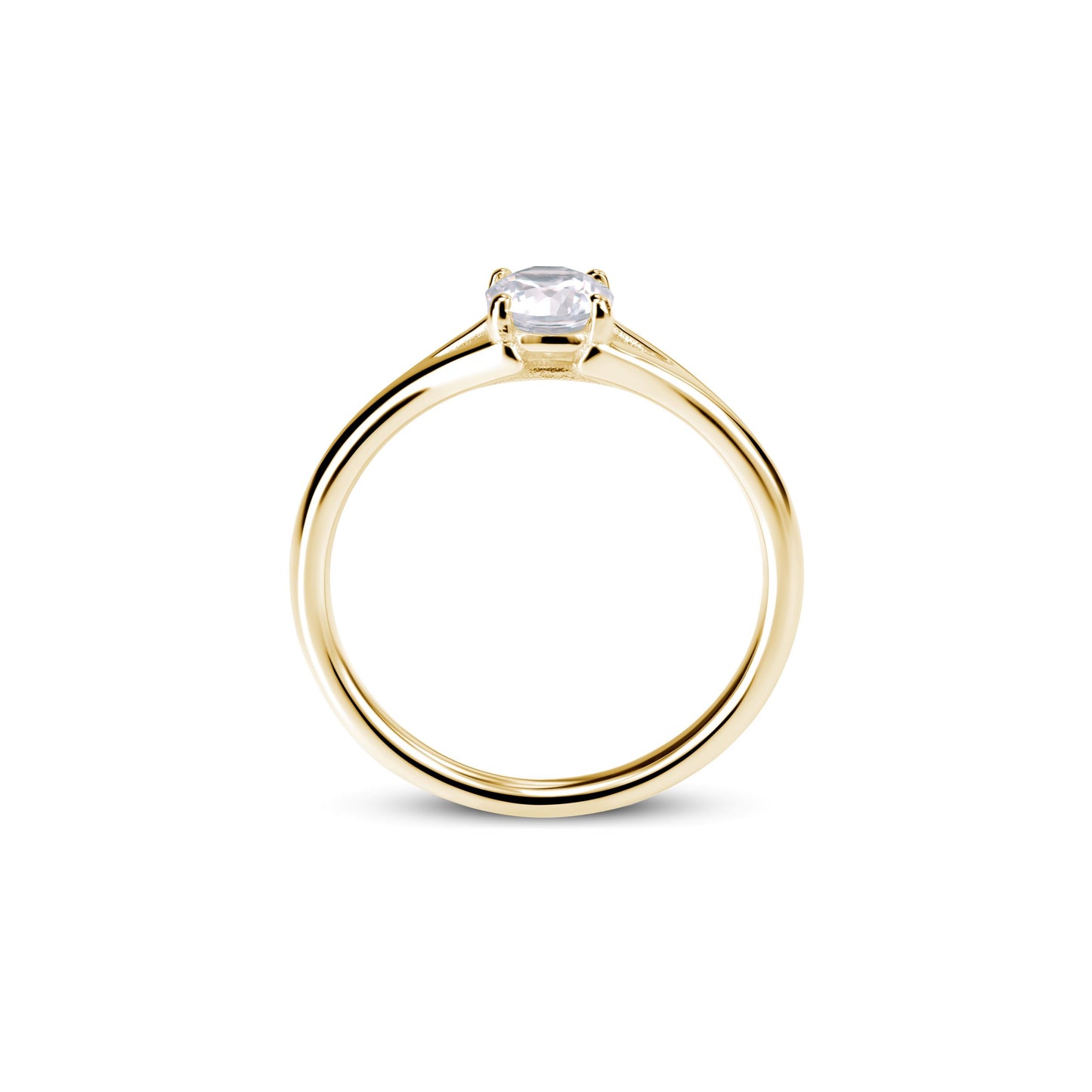 Verlobungsring Gold Platin 0,25ct KT13