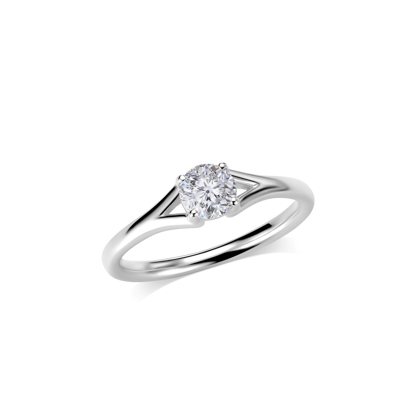 Verlobungsring Gold Platin 0,25ct KT13