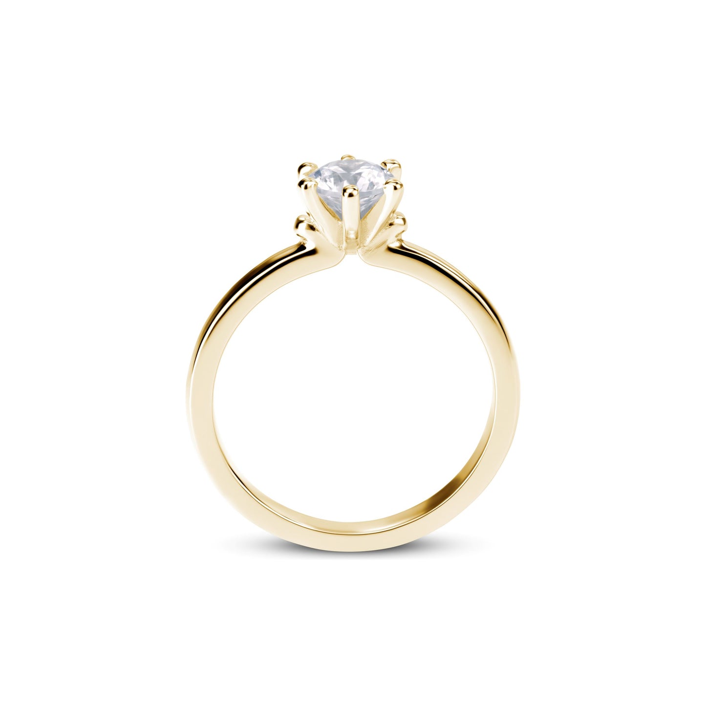 Verlobungsring Gold Platin 0,25ct KT14