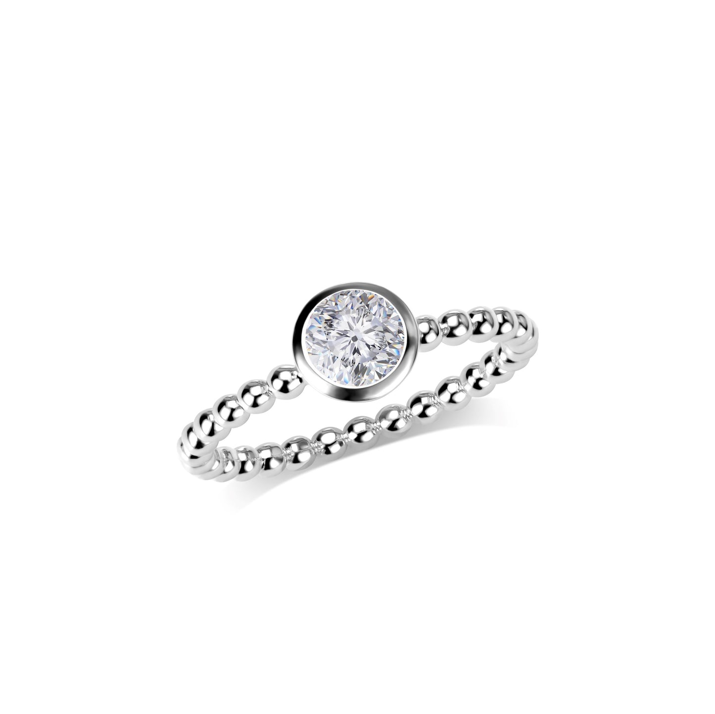 Verlobungsring Gold Platin 0.25ct KT15