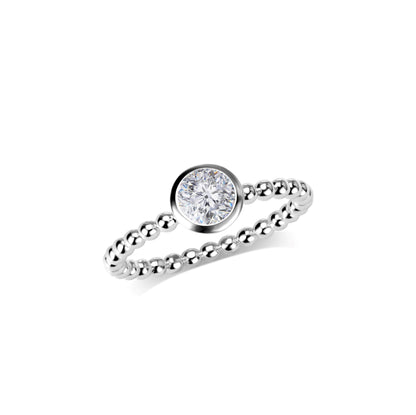 Verlobungsring Gold Platin 0.25ct KT15