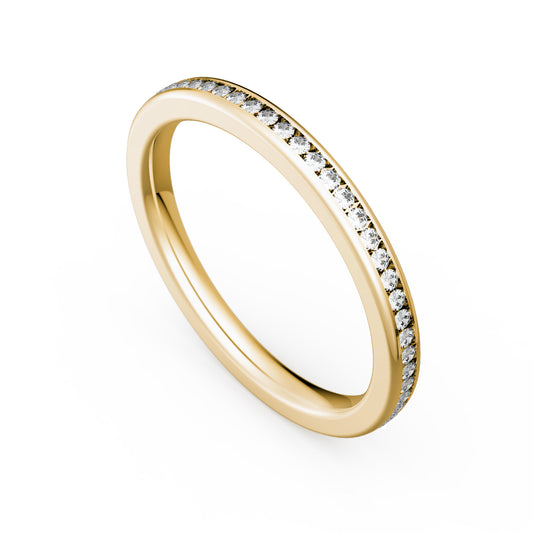 Memoirering Vorsteckring Gold 585 750 Platin 950 0,45ct KT02