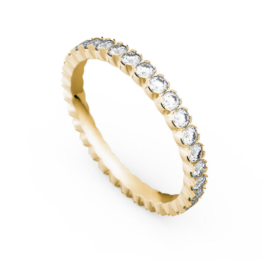 Memoirering Vorsteckring Gold 585 750 Platin 950 0,93ct KT04