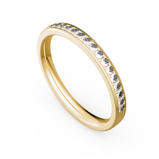 Memoirering Vorsteckring Gold 585 750 Platin 950 0,20ct KT05