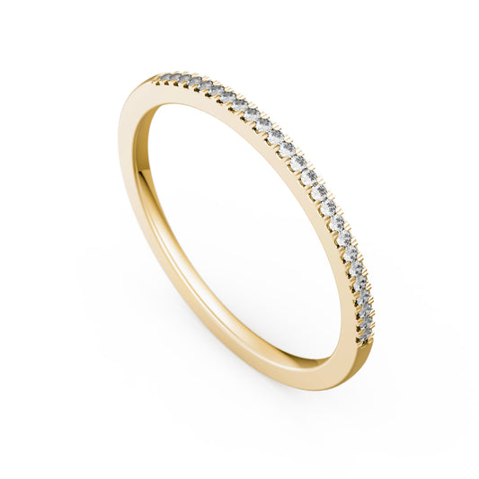Memoirering Vorsteckring Gold 585 750 Platin 950 0,08ct KT08