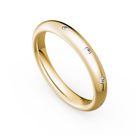 Memoirering Vorsteckring Gold 585 750 Platin 950 0,10ct KT11