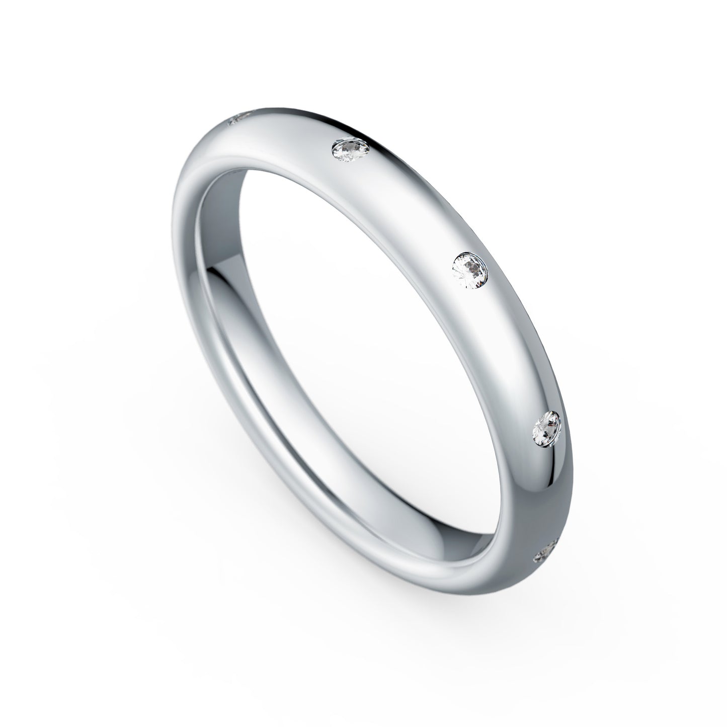 Memoirering Vorsteckring Gold 585 750 Platin 950 0,10ct KT11