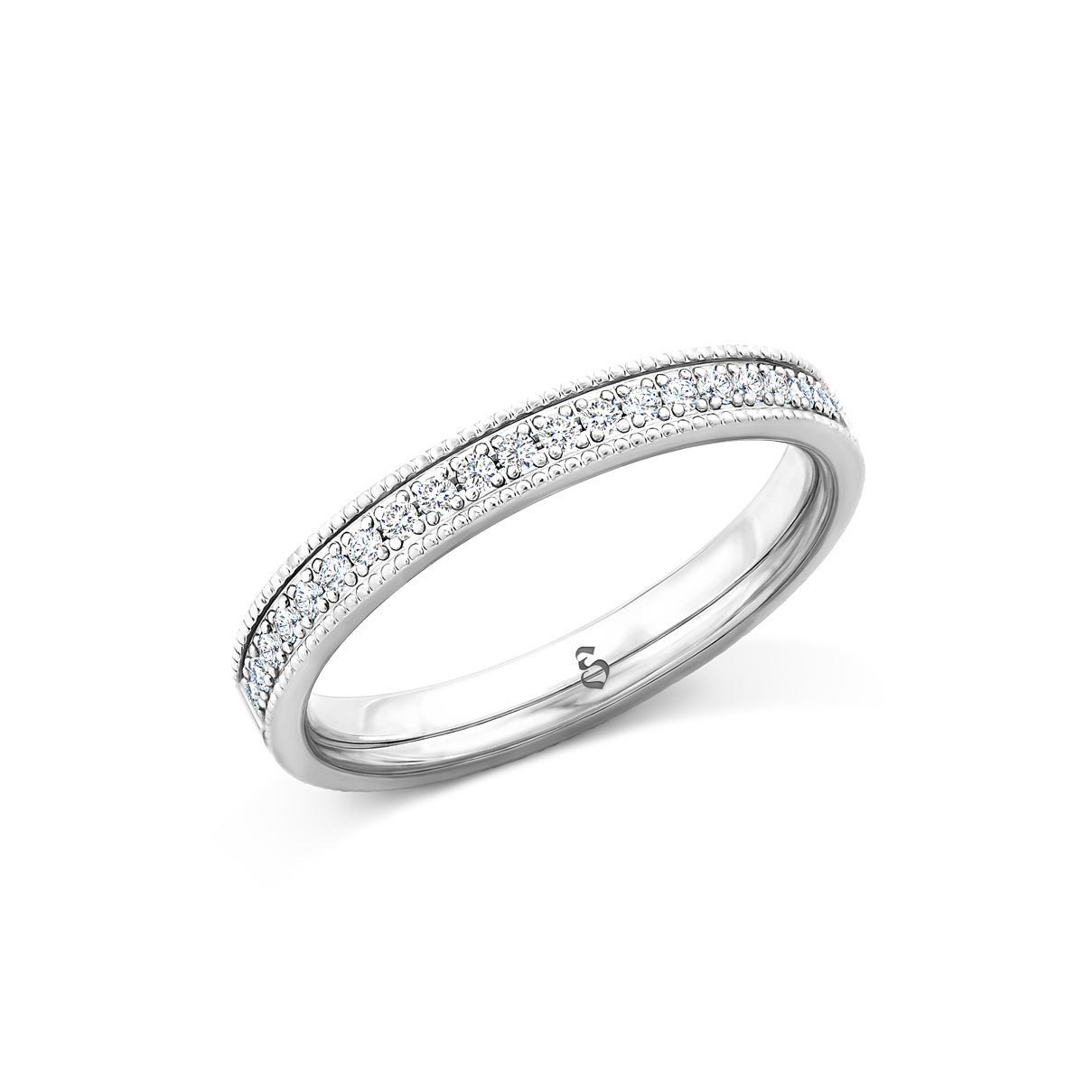 Memoirering Vorsteckring Gold 585 750 Platin 950 0,21ct KT14