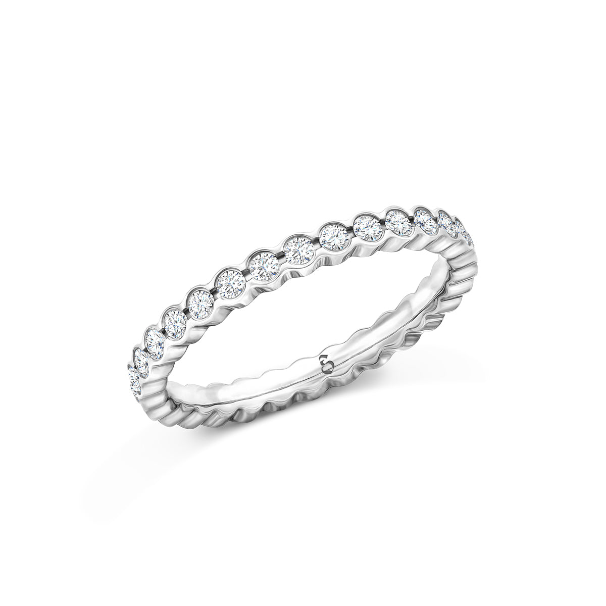 Memoirering Vorsteckring Gold 585 750 Platin 950 0,58ct KT15