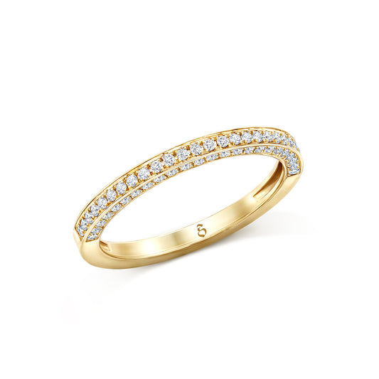 Memoirering Vorsteckring Gold 585 750 Platin 950 0,39ct KT18