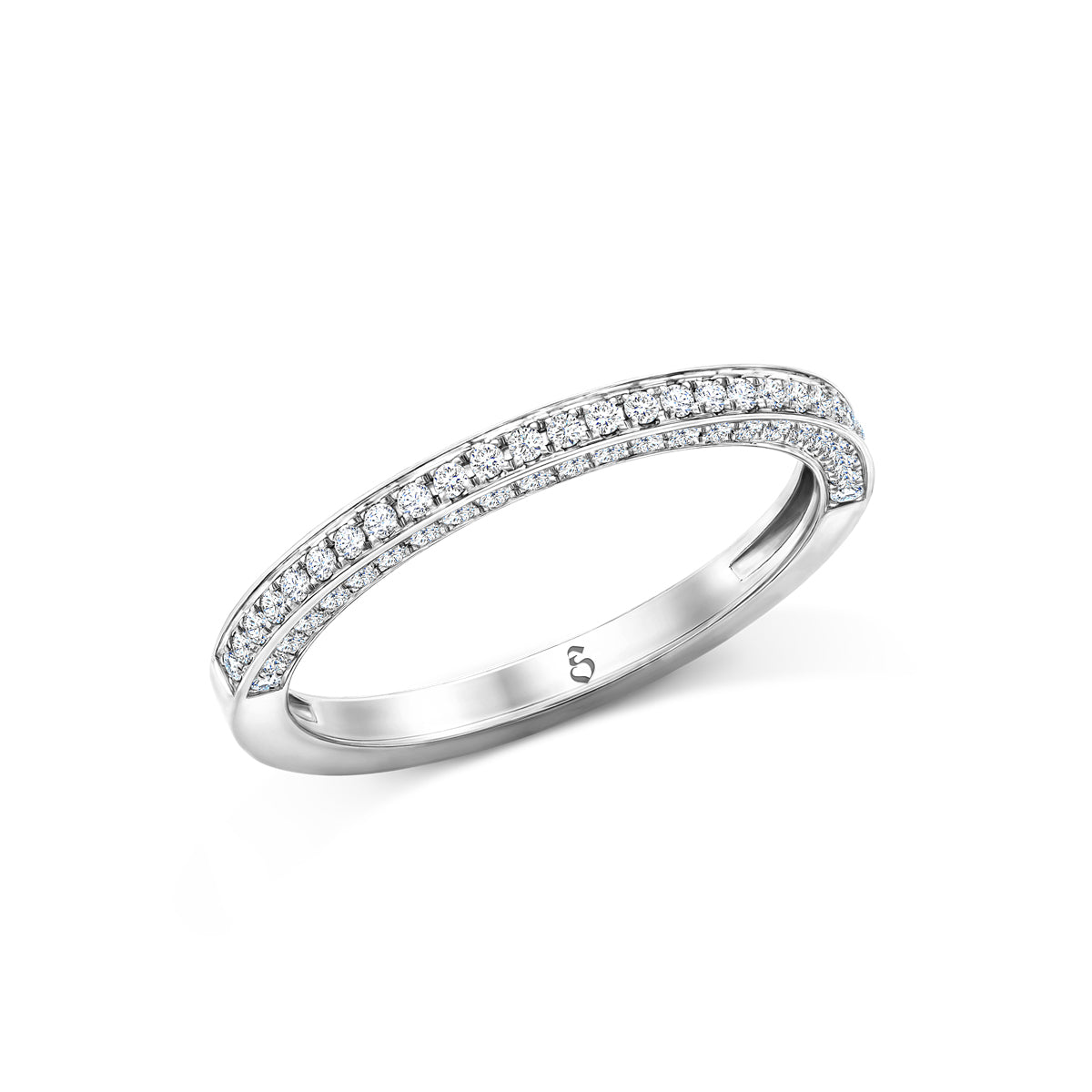 Memoirering Vorsteckring Gold 585 750 Platin 950 0,39ct KT18